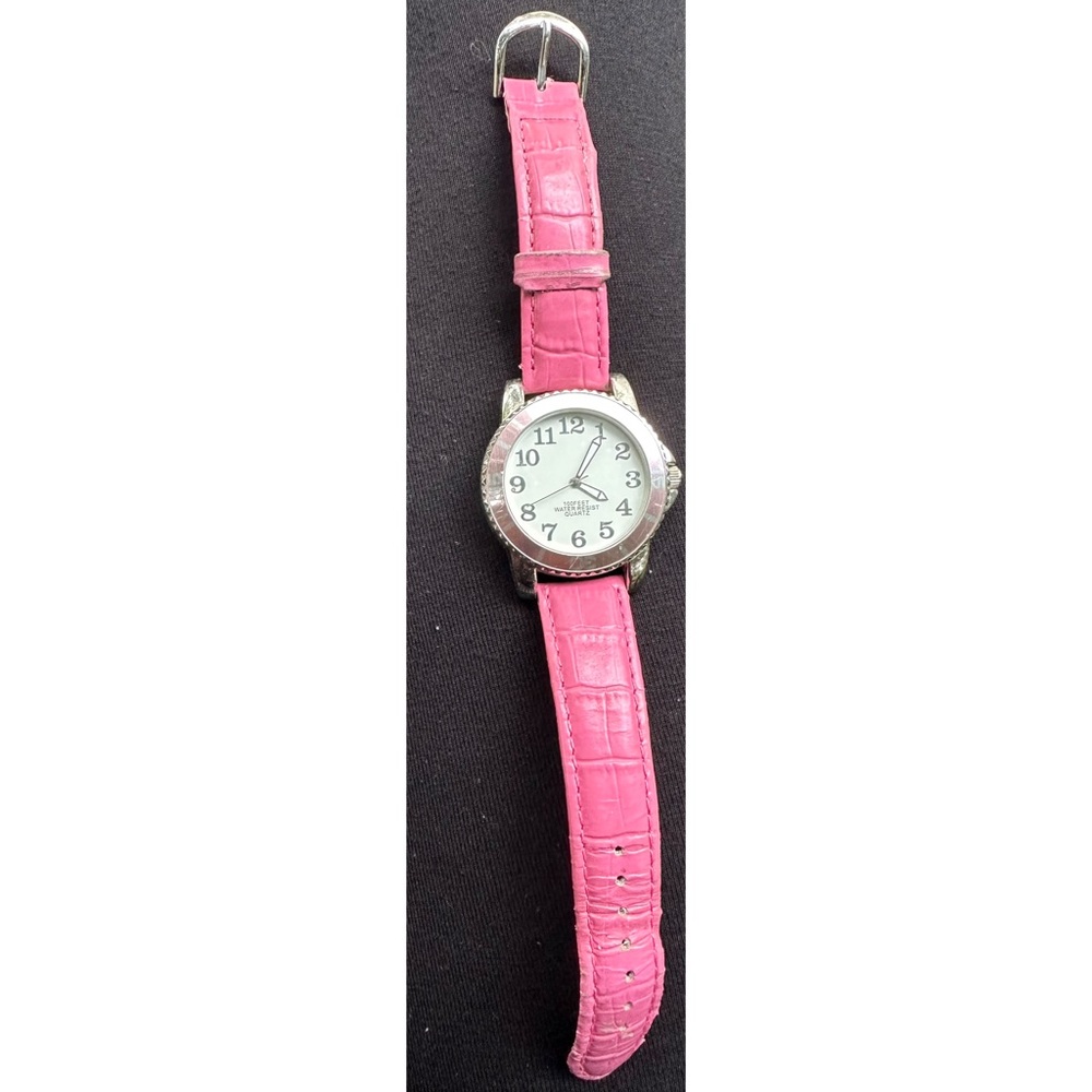 Pink Leather Watch